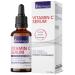Bronson Vitamin C Serum for Face Anti Aging Facial Serum with Premium Hyaluronic Acid Vitamin E Aloe & Jojoba Hydrating & Brightening Serum for Dark Spots Fine Lines and Wrinkles 1 oz. 1 Fl Oz (Pack of 1)