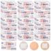 Treela 1200 Pcs Adhesive Spot Bandage Fabric Adhesive Bandages 0.87 Inch Diameter Round Bandage with Non Stick Pad for Wound Care  Hide Skin Spots  Small Incisions