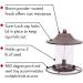 Perky-Pet 312-1SR Panorama Bird Feeder - 2 lb Capacity | Brown Outdoor Wild Bird Feeder - Buy Online on GoSupps.com