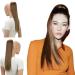 CAISHA 22" Hairpiece Ponytail Extension Heat-Resistant Synthetic Fiber Straigth Light Brown PH505 light brown #6 PH505