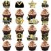 24 pcs Graduation Cake Topper Gold and Black Glitter Class Cupcake Toppers Graduation Cupcake Toppers 2024 Grad Cap Cupcake Picks Graduation Theme Party Decorations SuppliesGraduation Cake Topper - Buy Online on GoSupps.com