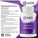 AOR - Vitamin C 1000mg 100 Capsules - Essential Ascorbic Acid Supplement - Promotes Overall Wellness - Supports Bones Gums & Teeth - Non-GMO Vegan - Ideal for Daily Health Maintenance - Buy Online on GoSupps.com