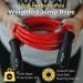 Elite SRS Muay Thai 2.0 Weighted Jump Rope for High-Intensity Training - Heavy 1.5lb PVC - Crimson Red - 9FT - Buy Online on GoSupps.com