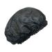 CTM  Women's Satin Jumbo Hair Roller Sleep Cap with Elastic Black