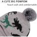 XIAOHAWANG Winter Hood Hat Kids Knit Earflap Cap Fleece Lining for Boys Girls 3-10 Years - Gray Dinosaur - Buy Online on GoSupps.com