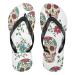 Mnsruu Bunter Sugar Skull Flower Blossom Flip Flops Flop Flops Sandals Home Home Hotel Spa Bedroom Travel S For Men Women Small