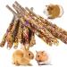 ABIZOO rabbits Kielzeug Set 18 pieces apple sticks natural rose marigold for rabbits hamsters guinea pigs chinchilla treats dental care molar toy rabbit chew toy m2