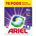Ariel All-in-1 Detergent Pods - 76 Wash Loads Color Care & Stain Removal (2x38) - International Shipping Available - Buy Online on GoSupps.com