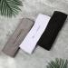 3 Pcs Spa Headband with Ponytail Hole for Women - Microfiber Hair Band for Face Washing and Makeup - Black/White/Gray - Buy Online on GoSupps.com