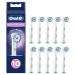 Oral-B sensitive clean plug brushes for electrical toothbrush 10 pieces gentle tooth cleaning ultra-d nne bristle toothbrush attachment for oral-B toothbrushes mailbox-compatible packaging 10 pieces (1 Pack)