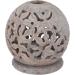Buy GURU SHOP Indian Scented Potpourri Container - Soapstone Tealight & Ball Flowers - Cream-White - 8.5x8x8 cm | Fragrance & Oil Lamps International Shipping - Buy Online on GoSupps.com