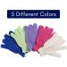 Exfoliating Shower Gloves - 10 Pairs for Beauty Spa, Skin Massage, Dead Skin Cells Remover - Body Scrub Gloves in 5 Colors - Buy Online on GoSupps.com