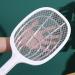 Electric Fly Swatter Racket Powerful Swatter 2 in 1 Electric Fly Killer Rechargeable Killer Lamp Portable Fly Killer Lamp for Indoor and Outdoor (White) - Buy Online on GoSupps.com
