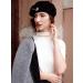 6-Piece Wool Beret Hat Set with Silky Scarf Brooch - Black and Red - Buy Online on GoSupps.com