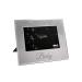 Maturi Silver Glitter Photo Frame Mirrored 6 x 4 Inch Baby Gift