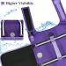 Vivaglory Ripstop Dog Rescue Vest for Small & Medium Dogs - Improved Buoyancy & Visibility Purple (M: 53-63cm Chest) - Buy Online on GoSupps.com