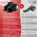 AJUVIA Kinesiology Tape - Latex-Free, Waterproof Sports Tape - 2 Rolls, Lasts up to 14 Days - Black, 2 x 10 - Buy Online on GoSupps.com