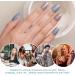 Semi Cured Gel Nails Strips Soft Self-adhesive Gel Nail Stickers Glitter Nails Wrap Gel Nail Strips for Women Girls Christmas French Tip Manicure - Uv/led Lamp Required - Buy Online on GoSupps.com