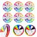 10 Pieces Color Paint Wheel Chart for Artist Kids Paint Mixing Learning Guide Art Class Teaching Tool Color Harmony Wheels for Makeup Blending Board Color Mixed Guide Mix Colors (5.5 Inch)