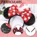 Bbborvox 2 Pieces Mouse Ears Headband Sparkly Bow Headbands Mouse Ears Mouse ears wears a headband for Shiny Headband for Girls Women Fancy Dress Costume Head Band - Buy Online on GoSupps.com