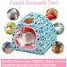 Cozy Cave Bed for Small Animals | Guinea Pig, Rabbit, Hedgehog Hideout | Chinchilla, Bearded Dragon Accessories - Blue - Buy Online on GoSupps.com