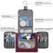 WANDF Large Hanging Toiletry Wash Bag Travel Makeup Organizer (Red) - Men and Women's Cosmetic Storage Solution - Buy Online on GoSupps.com