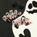 Coffin False Nails Halloween Decorations Ghost Press on Nails Grave Noctilucent Stick on Nails Ballerina Acrylic Fake Nails 24Pcs for Women and Girls (Size : B) - Buy Online on GoSupps.com