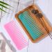 Large Wide Tooth Detangling Comb for Curly Hair - No Handle Wet Dry Detangler Comb - Cyan Pink - Buy Online on GoSupps.com