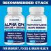 Alpha GPC 600mg + Uridine | Choline Enhancer Supplement 2in1 | Soy Free, No Fillers | Best Choline Form | 60 Pills | Made in USA | Money Back Guarantee - Buy Online on GoSupps.com
