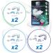LORIOUS Mouthguard - 3 Different Sizes Premium Set of 6 BPA Free Moldable Customizable Trimmable Dental Grade Mouth Guard for Grinding Teeth Clenching Bruxism Dental Night Guards for Teeth Grinding 3.66mm x3.66mm - Buy Online on GoSupps.com