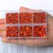 AD Beads 4300 Flat Back Nail Art Rhinestones Kit | 6 Sizes with Storage Box & Picking Pen | Orange Rhinestones for Nail Art, Phone Decor, Crafts - DIY Supplies - Buy Online on GoSupps.com