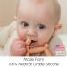 Smooch Rocking Teething Toy for Babies 0-6 Months - Coral+Clear Silicone Baby Teether for Teething Relief and Soothing Gums - Buy Online on GoSupps.com