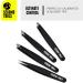 Segomo Tools 4 Piece Tweezer Set for Women - Precision Ingrown Hair Removal Kit with Flat, Angled, Slant & Pointed Tips - TW004 - Buy Online on GoSupps.com