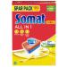Somat all in 1 dishwashers tabs (100 tabs) dishwasher wash tabs for radiant cleanliness even at low temperatures powerful against dried