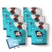 nib mor Vegan Dark Chocolate | Sea Salt with Cacao Nibs | Pack of 6 - 3.56 Oz Bags | Gluten Free, Organic, Plant Based, Dark Chocolate Snack Squares | 80% Cacao