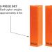Orange Football End Zone Pylons - Set of 2 - Buy Online on GoSupps.com