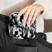 Black Gray Camouflage Menstrual Cup Storage Bag with Zipper | Sanitary Napkin Pouch for Women and Teens - Buy Online on GoSupps.com