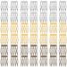 HINZIC 45PCS 5 Teeth Hair Side Combs Metal Wire Wedding Veil Twist French Vintage Hair Clips Pins Accessories for Bridal Party Prom(Gold Silver Brown)