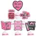 Bright Pink Girls' TV Show Themed Party Cupcake Toppers Set of 18 - Perfect for a girl's TV show themed birthday party bachelorette party or hen party decorations - SugarGera CU-MEAN-GIRLS-2