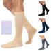 360 RELIEF - Flight Compression Socks Supports | Blood Circulation Travel Work 4XL Beige