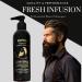 BWOW Professional Beard Shampoo for Men - Vegan Natural Cleanser with Peppermint, Lemon, & Cinnamon - 250ml - Buy Online on GoSupps.com