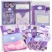 348pcs Scrapbook Kit, Scrapbooking Supplies kit with Aesthetic Scrapbook Paper, Washi Stickers, Washi Tape, A6 Notebook Art Journaling Kit for Bullet Junk Journal Planners DIY for Adults Teens Girls Moonlight