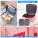 Large Capacity Waterproof Medicine Pocket Travel Pharmacy Bag 2-Pack - Portable Emergency First Aid Storage for Travel Home & Office (Pink) - Buy Online on GoSupps.com