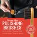 Red Moose 3pc Shoe Shine Kit - Premium Horsehair Brushes and Buffing Cloth for Leather Shoe Care - Buy Online on GoSupps.com