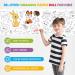 2 Pcs Children's Drawing Roll - 11811.8 Inch Sticky DIY Painting Paper for Kids - Christmas Gift - Wall Coloring Stickers - Animals & Transportation - Buy Online on GoSupps.com