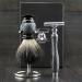 Men s Shaving Set with Balck Badger HAIR bRUSH De Safety Razor (Blades Not Included) & Brush Stand