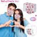 ZQP 100PCS Valentine Theme Printed Disposable_Face_Masks for Adult 3-ply Face Protection Covering with Elastic Earloop and Nose Clip for Outdoor Comfortable & High Filtration &Ventilation - Buy Online on GoSupps.com