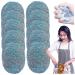 Steel Wool Wire Wool 10 PCS Metal Scourer Steel Wool Pads Easy Cleaning Steel Wool Scrubber Reusable Dish Scrubber Absorbent & Rich Foam Steel Wool Soap Pads for Household Cleaning Kitchen Dishes