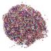 Healeved 1 Glass Chip Epoxy Charms Metallic Chips Crushed Glass for Crafts Heart Hole Punch Bulk Epoxy Resin Chunky Glass Irregular Chips Glass Charms Filling Vintage Glass Nail Manicure 0.5X0.3cm Colorful
