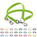 BioThane coupling for two dogs 0.3m long apple green width selectable coupling leash 0.3 meters apple green